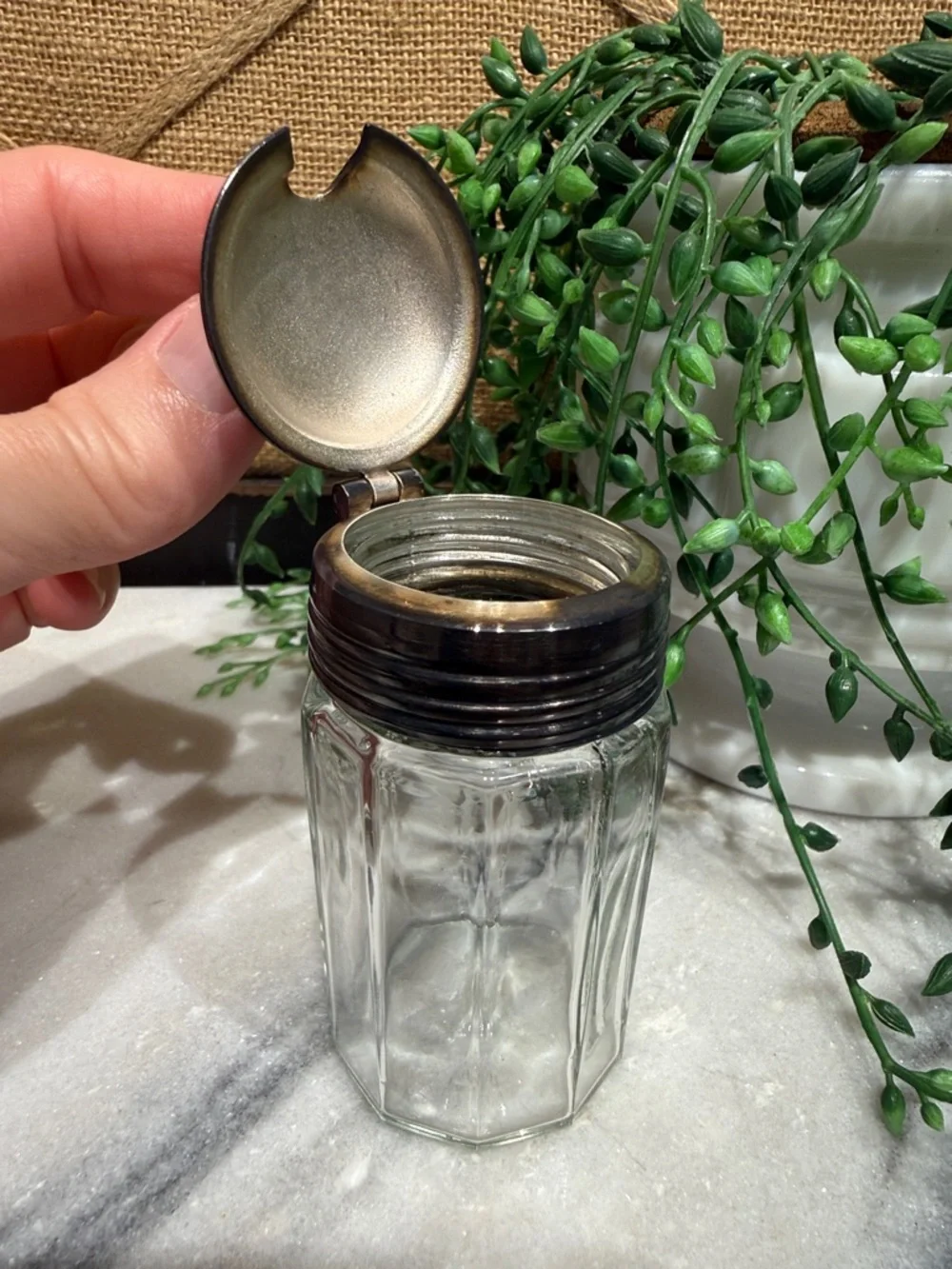 Vintage jelly/jam jar